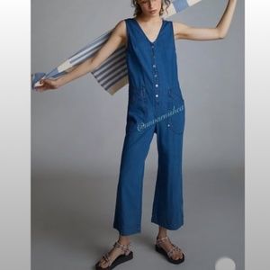 Anthropologies’s Maeve V-neck Cotton Jumpsuit